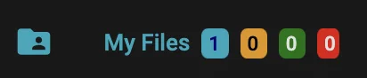 dgb.lol My Files sidebar status indicators