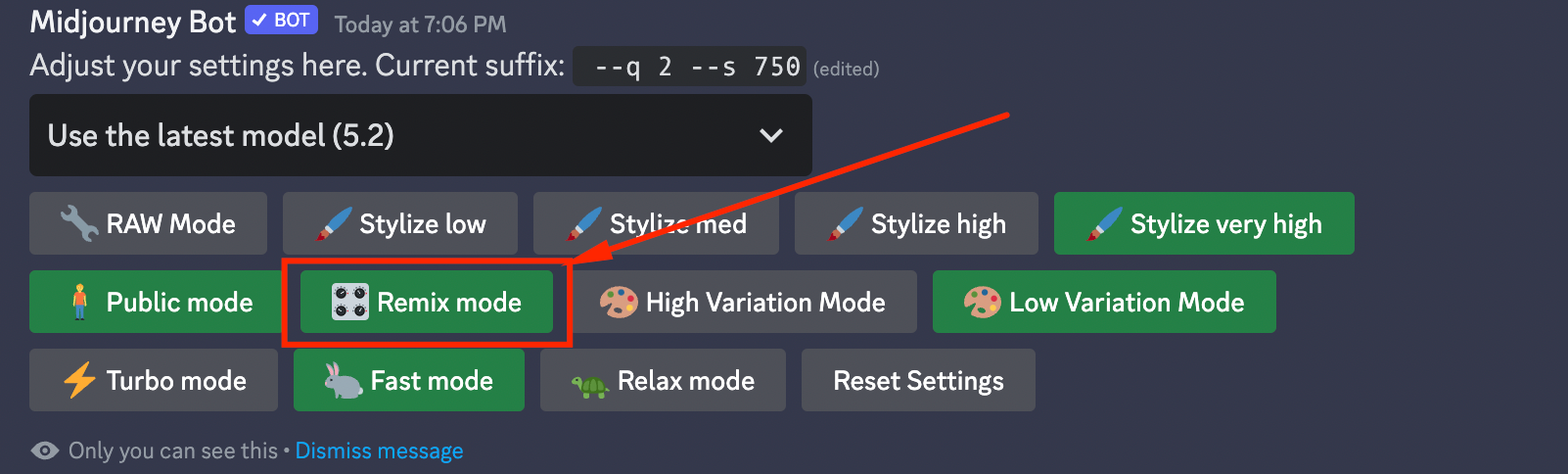 spot the difference - turn on the remix mode